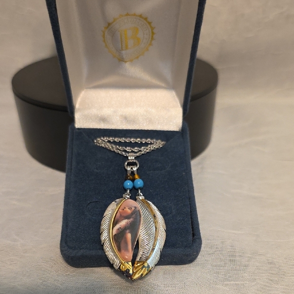 VTG - Silver Bird Feather Necklace - Picture 1 of 10